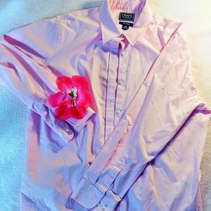 Chaps classic pink shirt